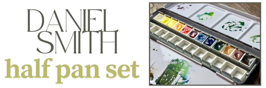Ανακαλύπτοντας το Σετ Ακουαρέλας Original Watercolor Half Pan Set of 12 της Daniel Smith!